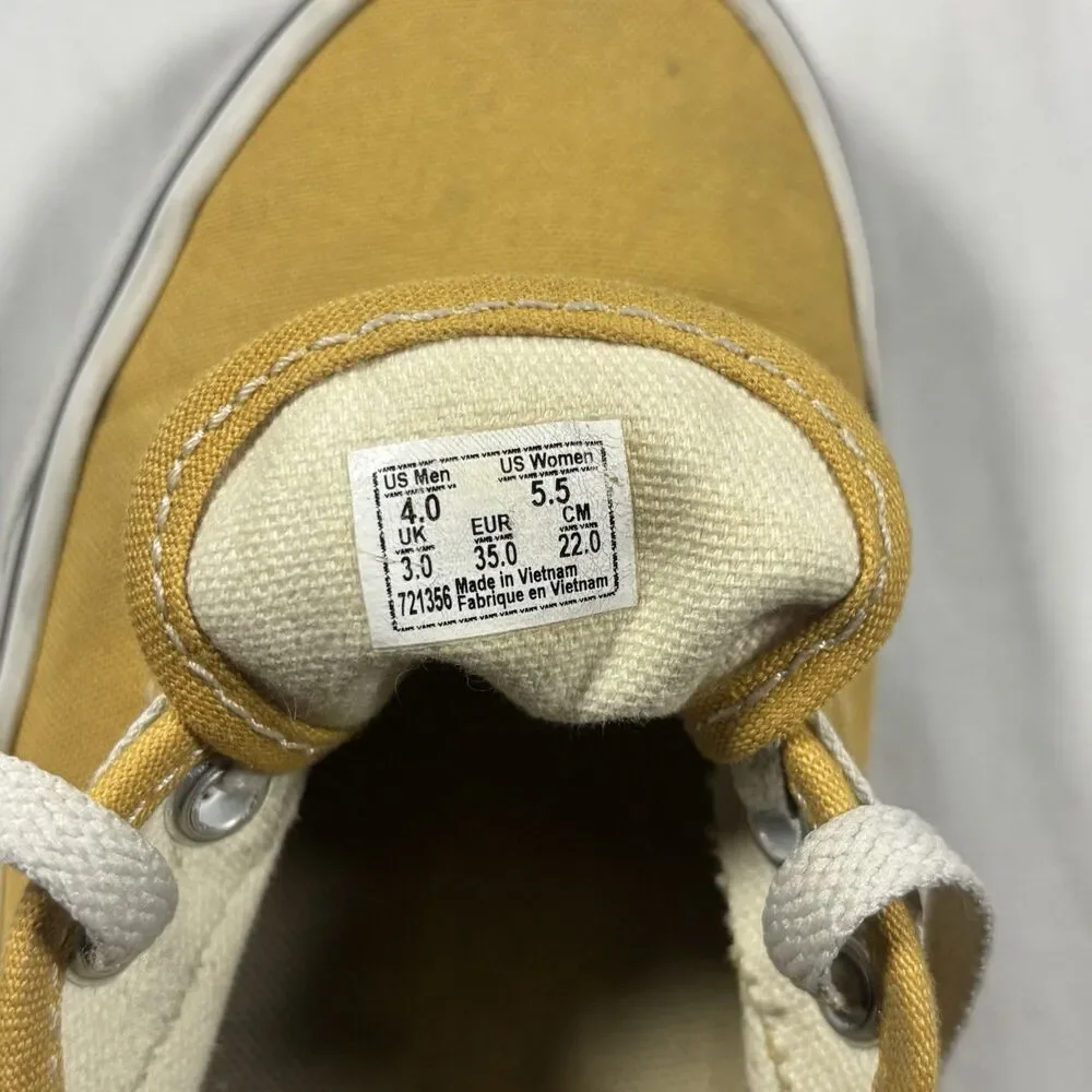 Vans Yellow Canvas Sneakers Women’s 5.5 / Men’s 4